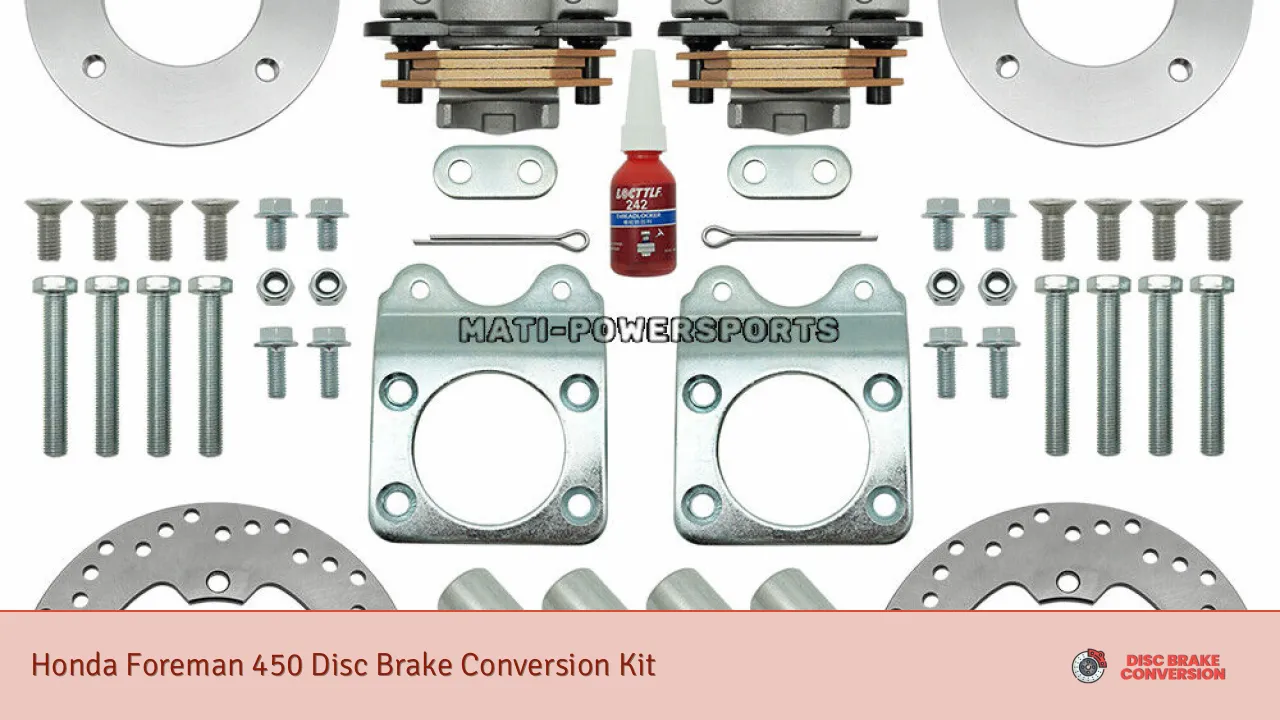 Honda Foreman 450 Disc Brake Conversion Kit