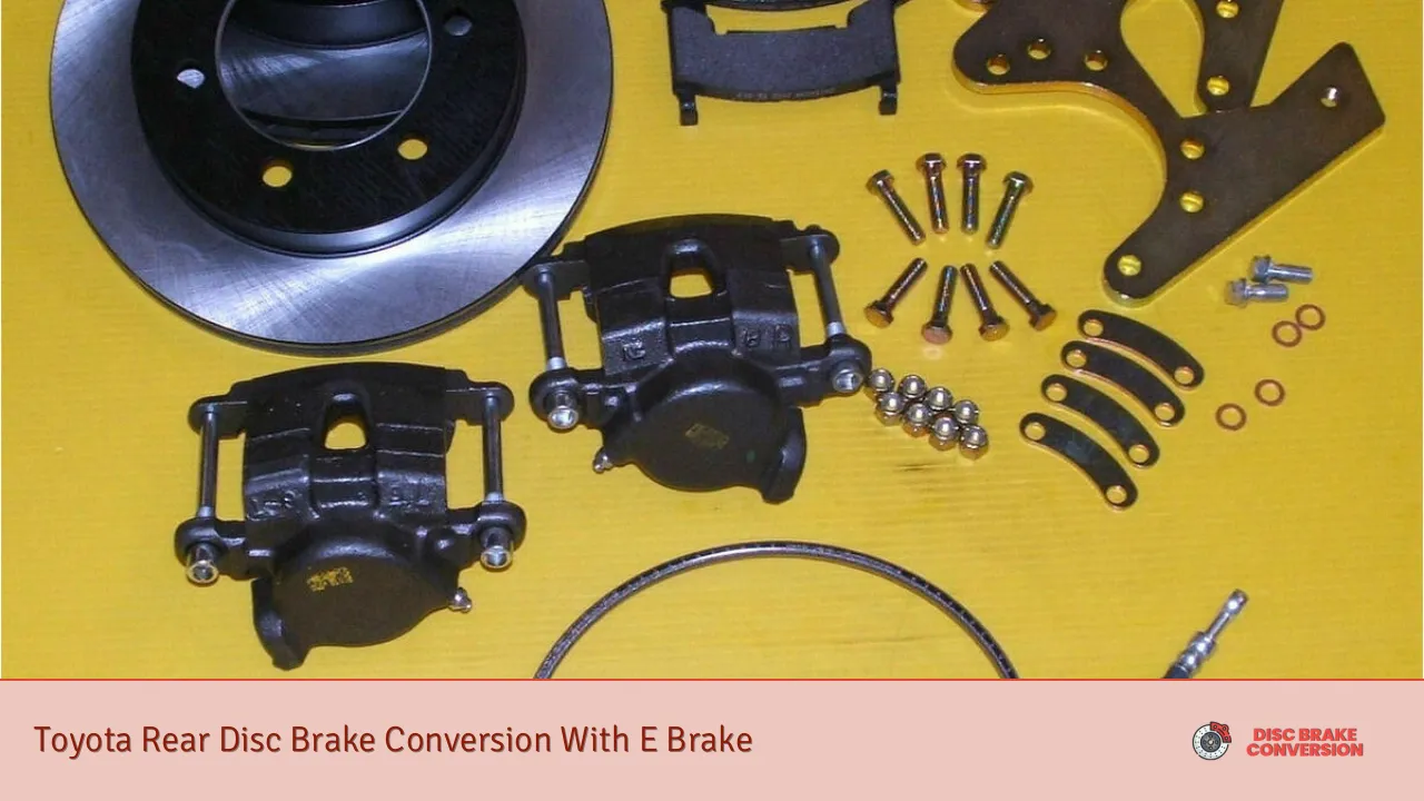 Toyota Rear Disc Brake Conversion With E Brake