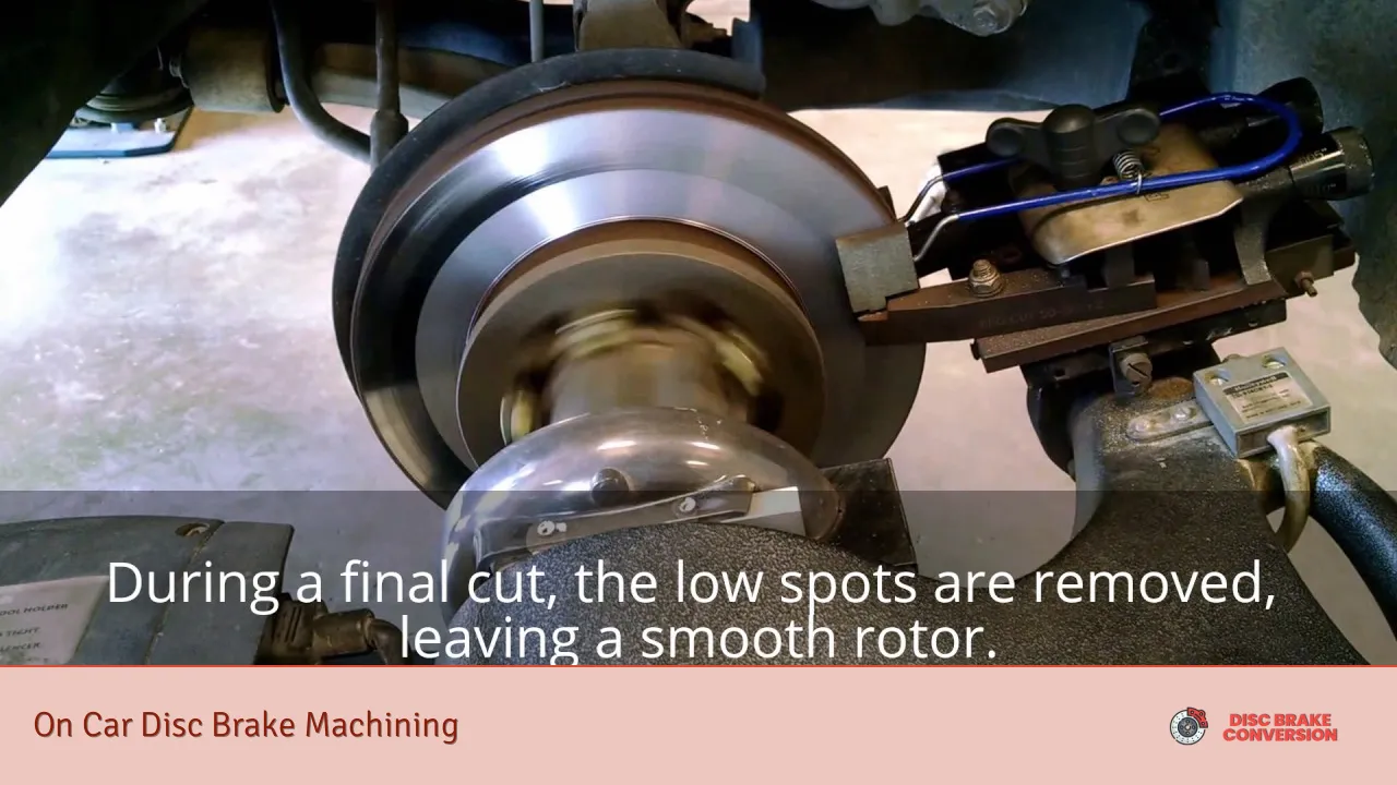 On Car Disc Brake Machining